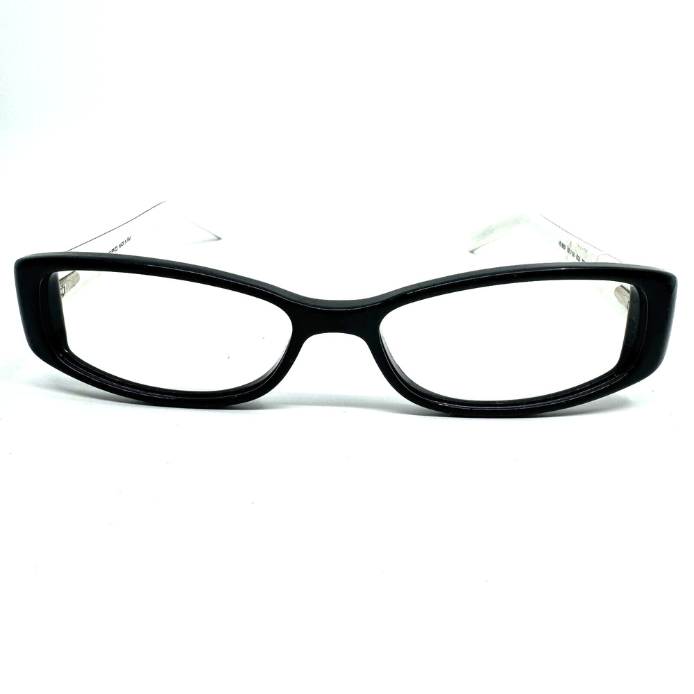 ETRO VE 9855 Black White Rectangular Frames‎ Eyeglasses H9995